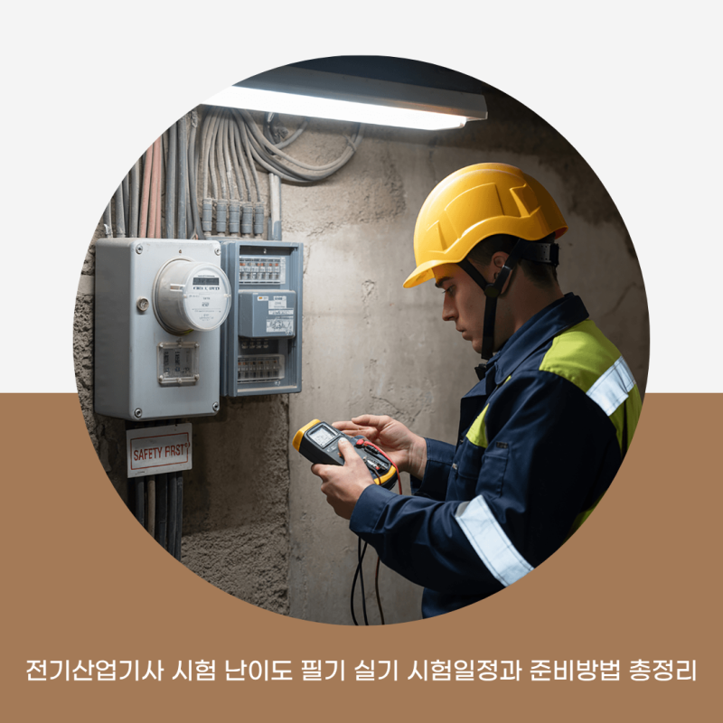 전기산업기사 시험 난이도 필기 실기 시험일정과 준비방법 총정리
