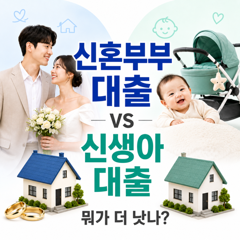 '신생아대출 신혼부부 대출 비교' 고민이라면 "정답"이 있다 - 조건 금리 한도 완벽 비교