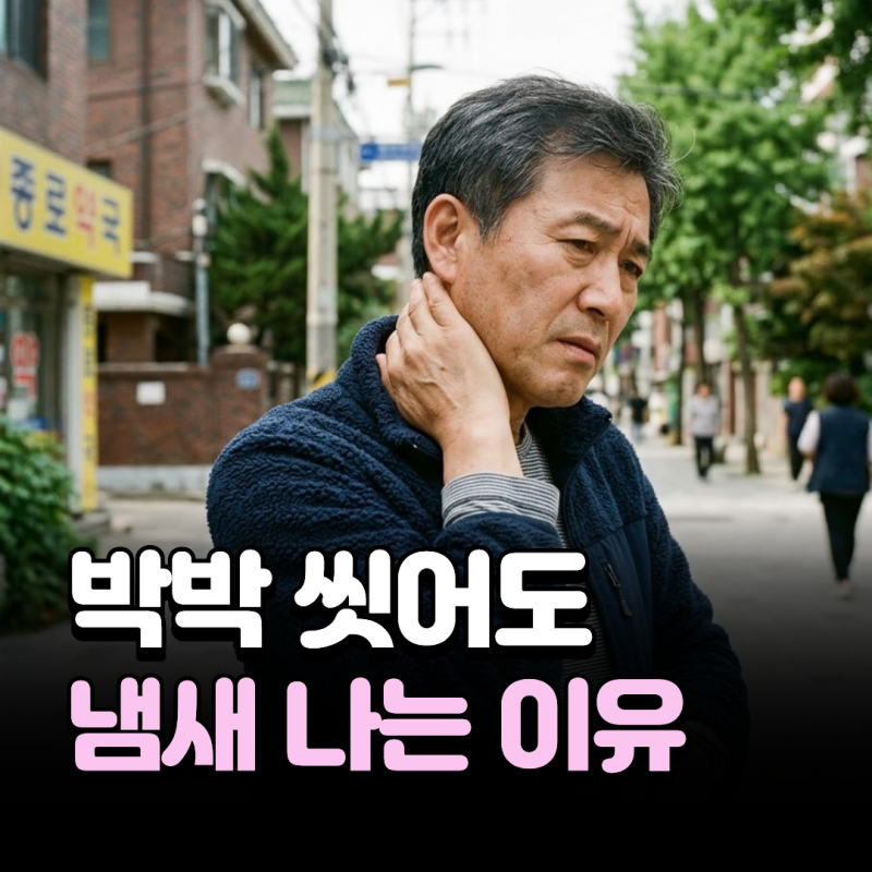 박박 씻어도 안 없어지는 '노인 냄새'... 진짜 원인은 따로 있었습니다