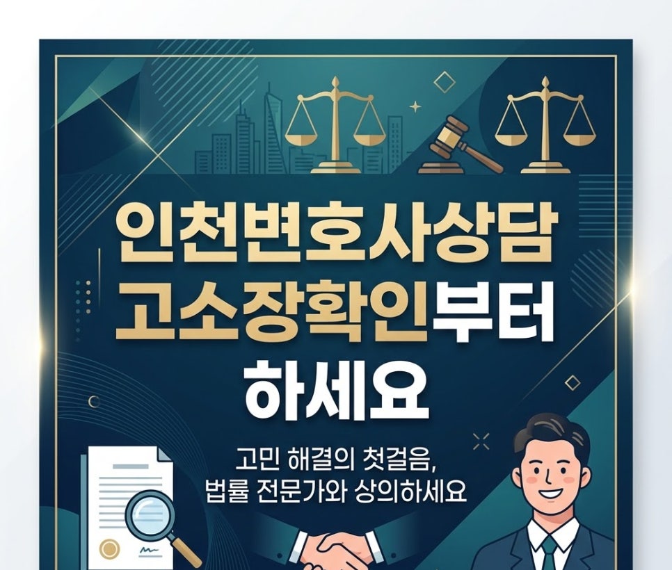 인천변호사상담 고소장확인부터 하세요