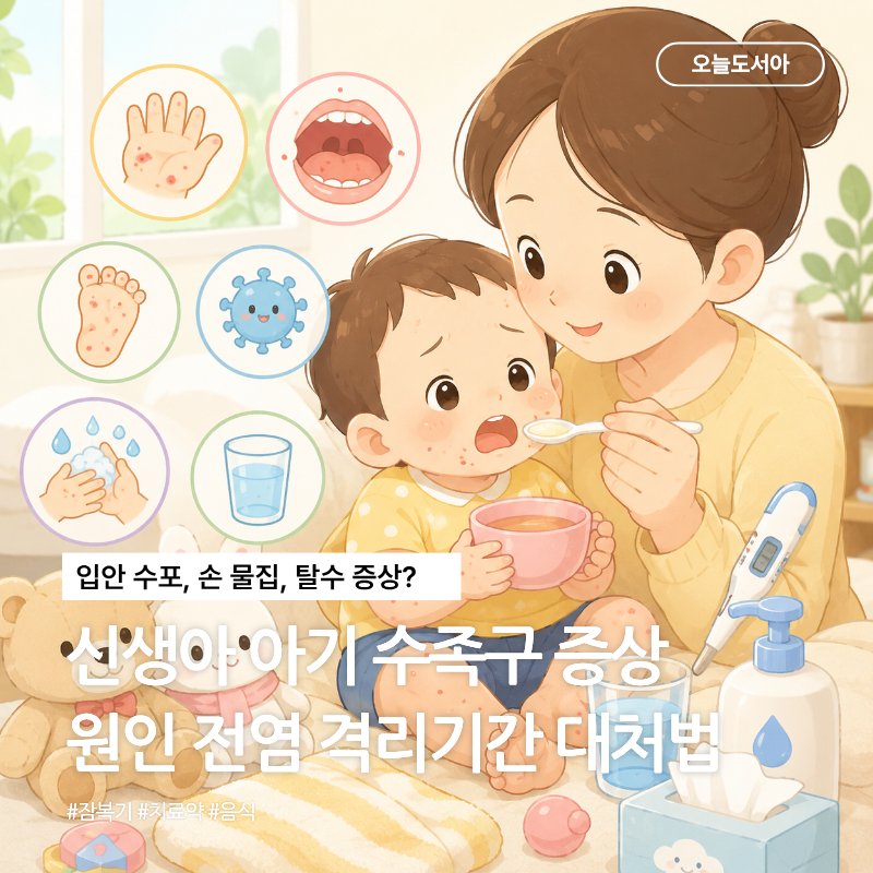 신생아 아기 수족구 원인 초기 증상 및 진행과정 대처법, 전염 격리기간 주의사항 총정리