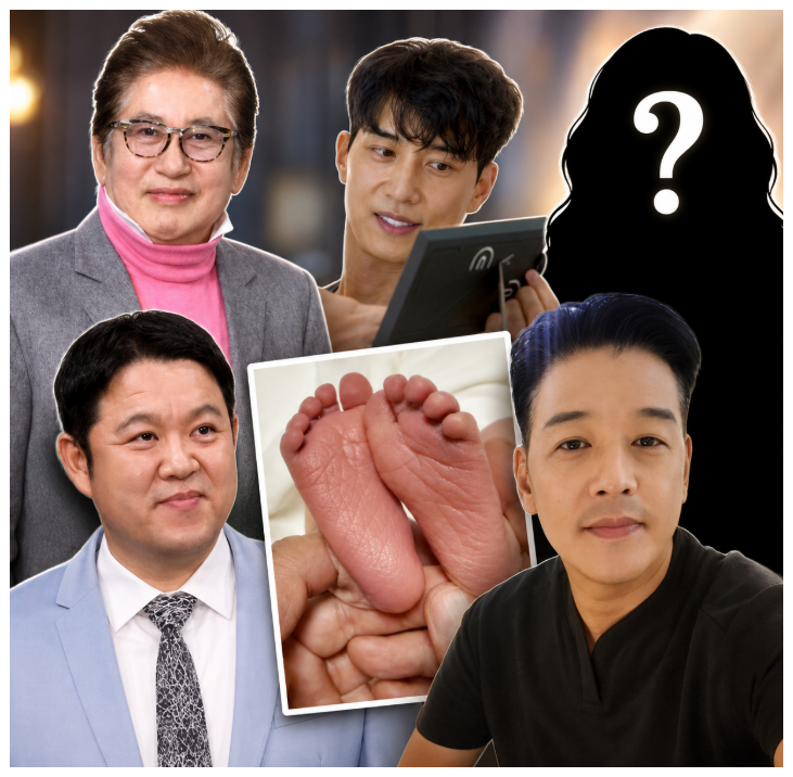 75세 김용건 득남, 연예계 늦둥이 TOP 5