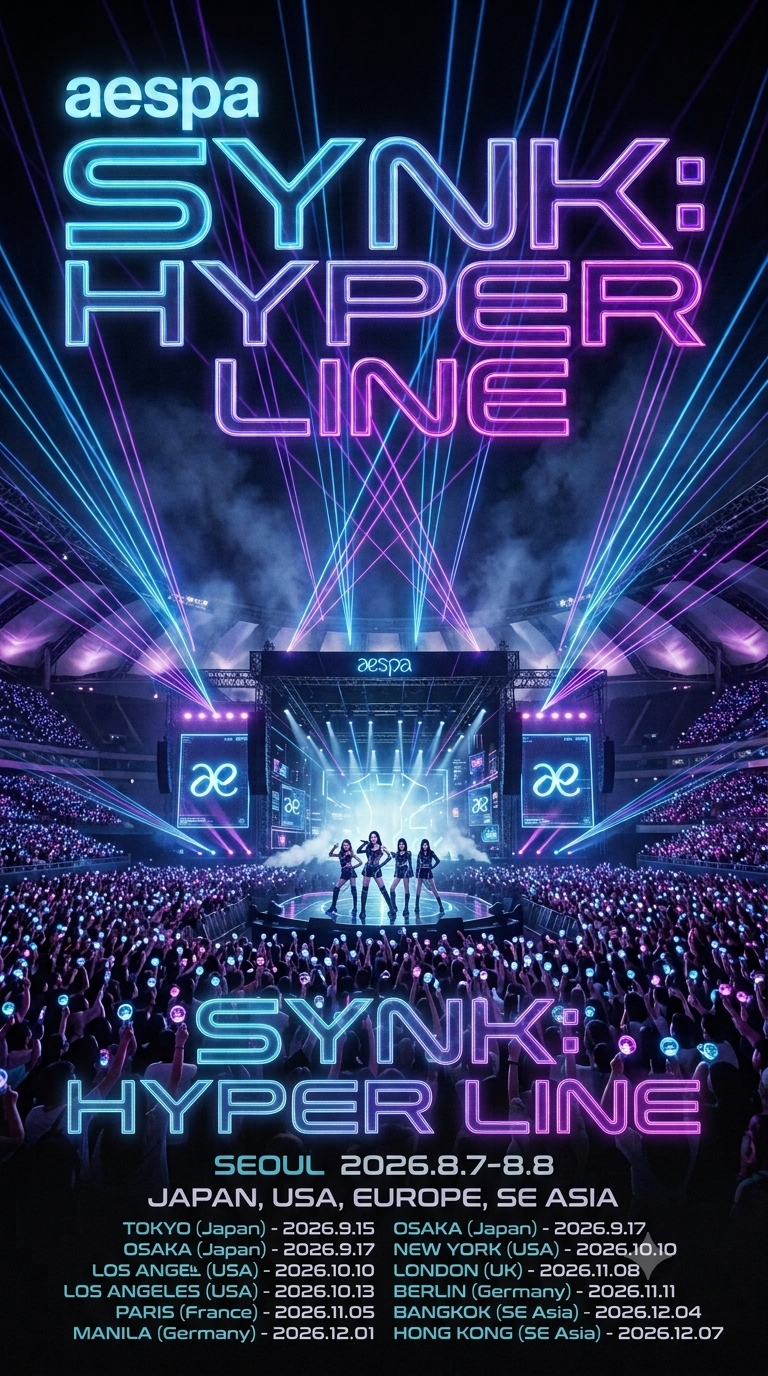 에스파 2026 월드 투어 SYNK : COMPLæXITY 일정 및 지역 총정리! 서울 공연부터 티켓팅 꿀팁까지