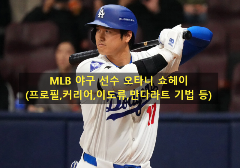MLB 야구 선수 오타니 쇼헤이(프로필,커리어,이도류,만다라트 기법 등)
