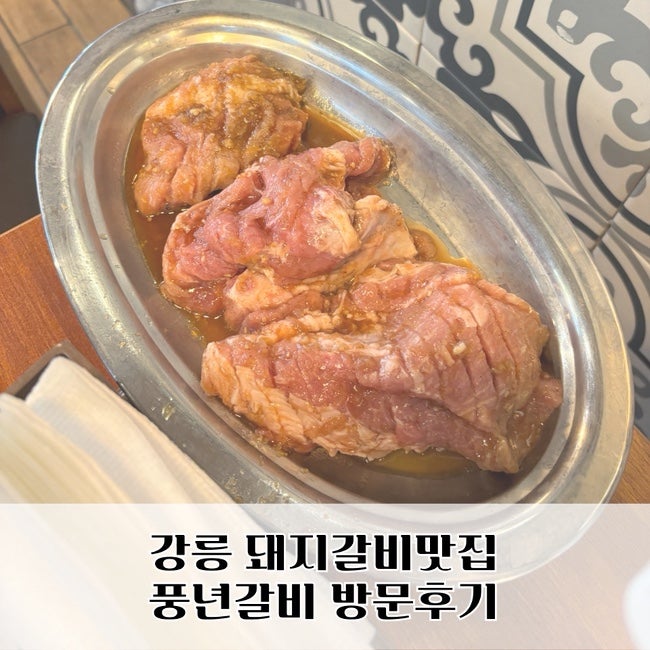 강릉 풍년갈비 후기 신라모노그램 근처 갈비 맛집