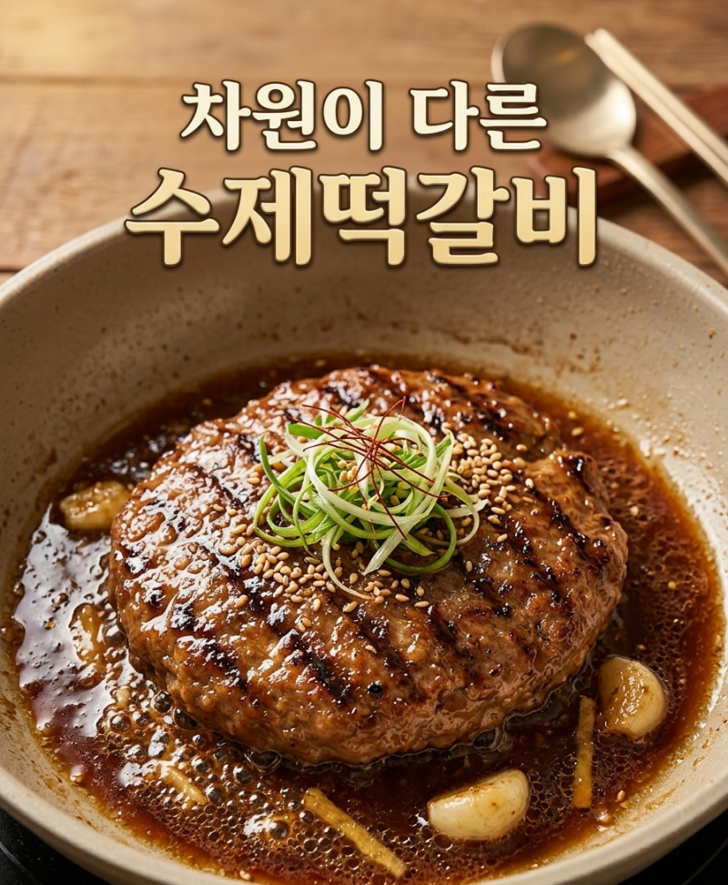 차원이 달라 병 걸리게 만드는 수제 떡갈비 반죽! 냉동이랑 차원이 달라!