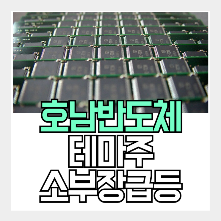 삼전닉스 투자에 <b>호남 반도체</b> 관련주 급등, 주식 참 재밌네!
