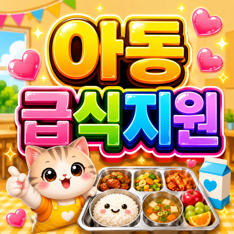 2026 아동급식지원 결식아동 급식카드 혜택 최대 약 90만원까지 꼭 확인하세요~!