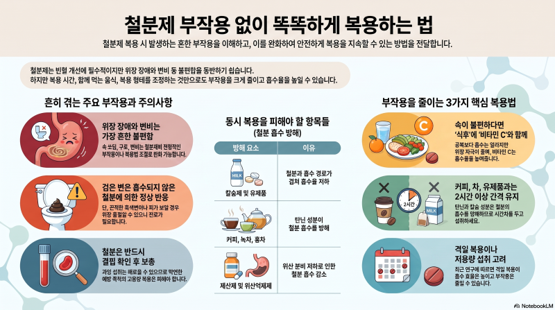 철분제 먹으면 속 울렁·변비? 부작용 줄이는 복용법