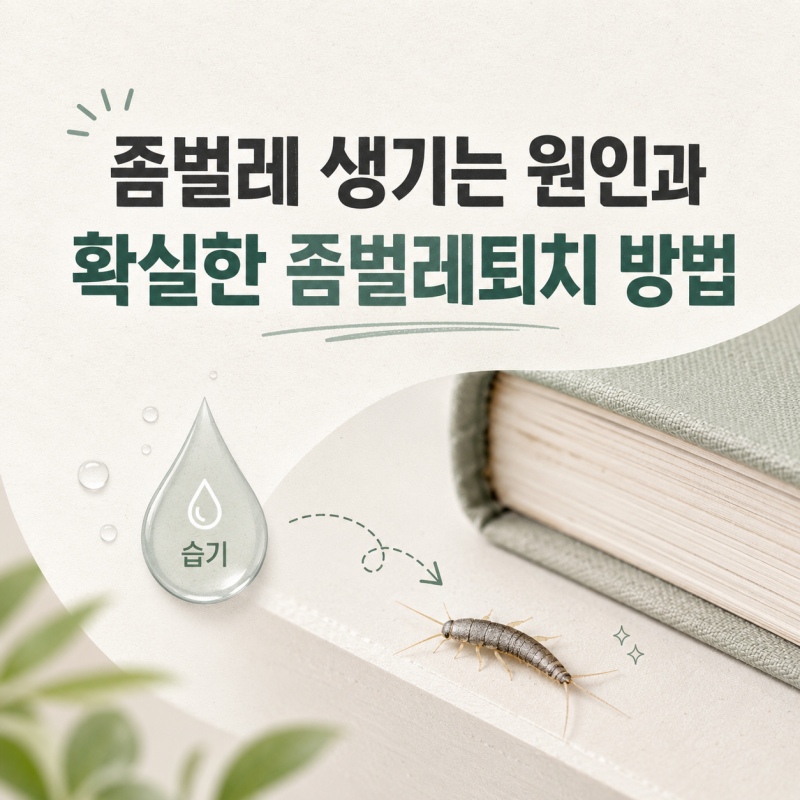 좀벌레 생기는 원인과 확실한 좀벌레퇴치 방법