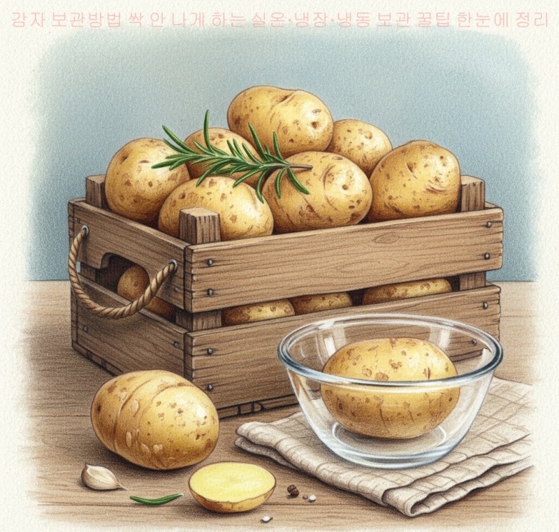 감자 보관방법 싹 안 나게 하는 실온·냉장·냉동 보관 꿀팁 한눈에 정리