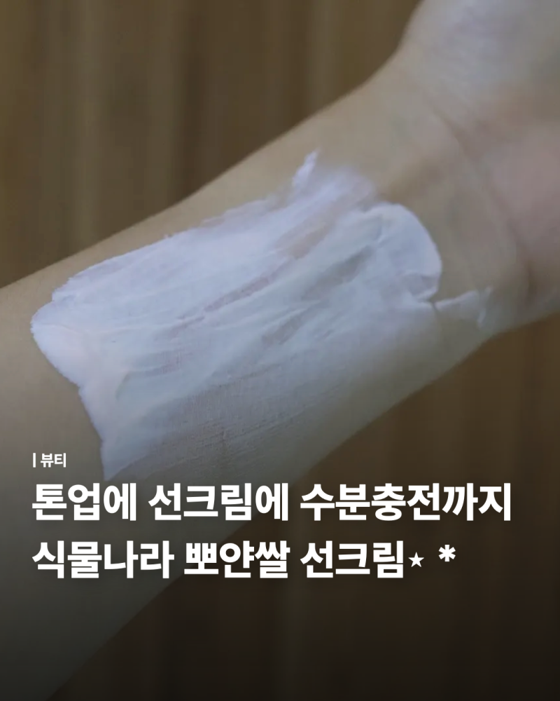 바디 톤업용 수분 가득 선크림, 식물나라 뽀얀쌀