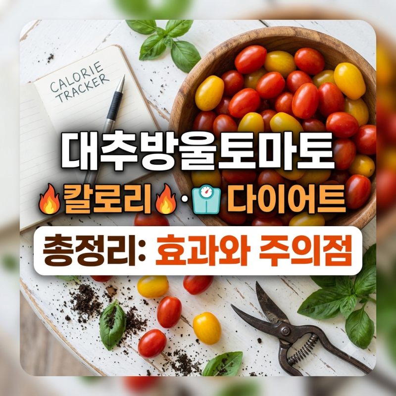 대추방울토마토 칼로리, 다이어트에 효과 주의 총정리