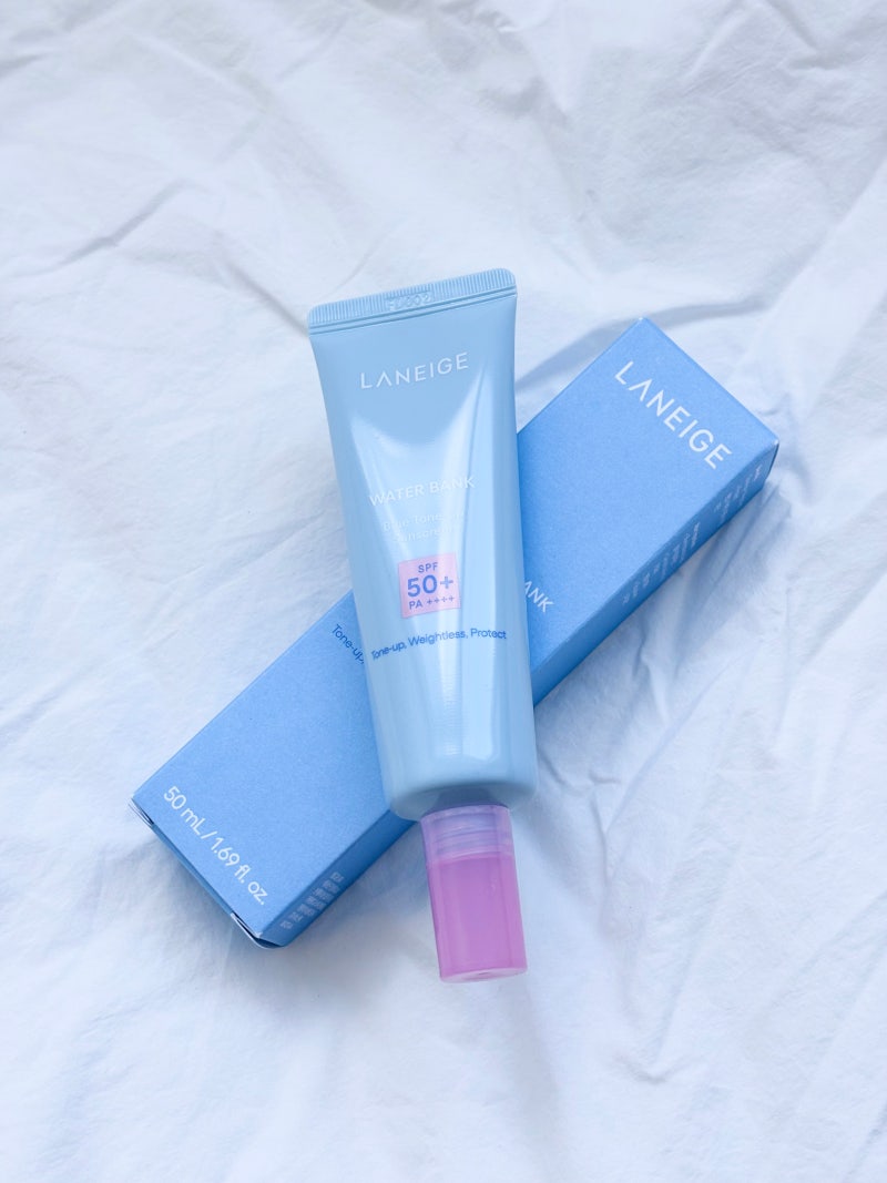 [LANEIGE] 화잘먹 맑은 톤업 베이스 선크림 추천! 라네즈 워터뱅크 블루 톤업 선크림 리뷰/후기....