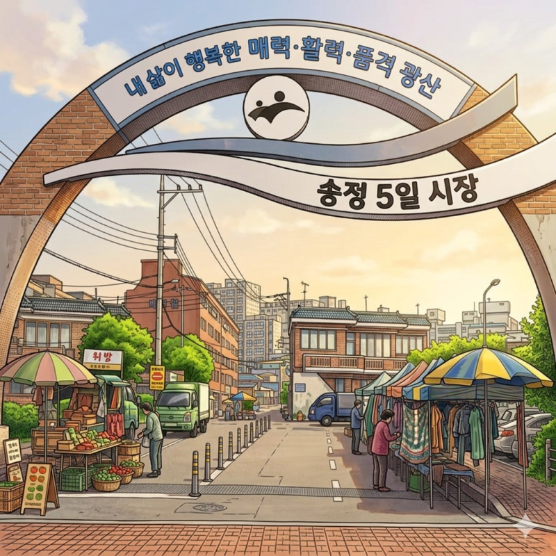 광주 송정5일시장 장날 풍경, 잊고 있던 시장의 활기를 만나다