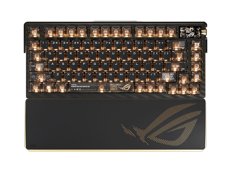 ASUS, 24K 금도금 적용 ROG 20주년 기념 게이밍 키보드/마우스