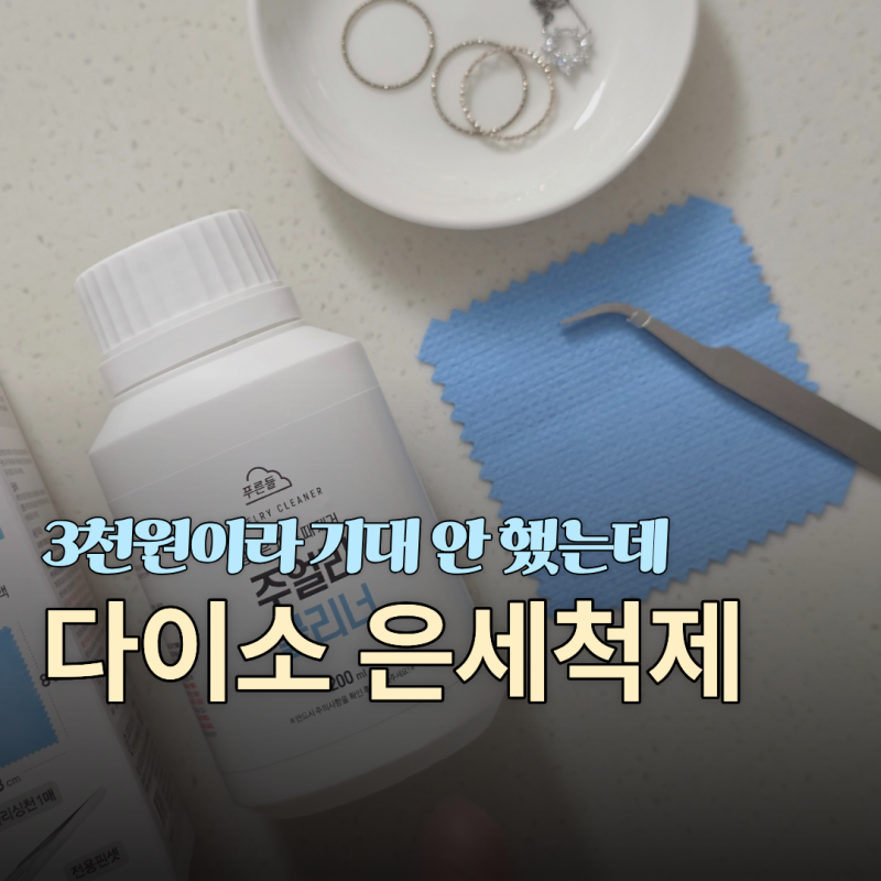 3천 원이라 기대 안 했는데 진짜 간편한 다이소 은 세척제