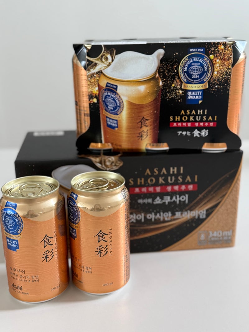 아사히 쇼쿠사이 생맥주 / 트레이더스 / 아사히 수퍼드라이 비교