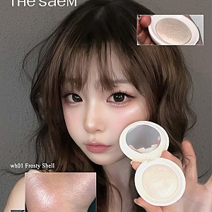 올영픽 선정 더샘 글램 퍼펙션 베이크드 하이라이터 + 싱글 섀도우 기획세트 | 프로스티 쉘, ....