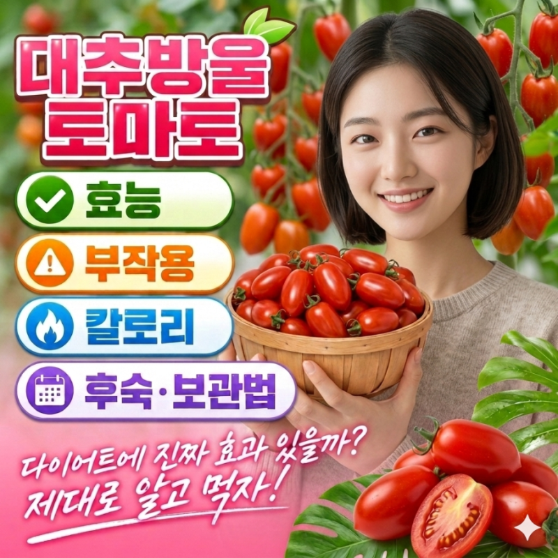 대추방울토마토 효능, 칼로리 다이어트에 진짜 효과 있을까