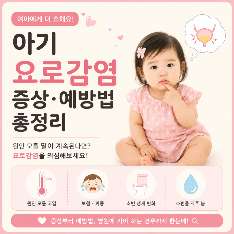 아기 요로감염 증상 및 예방법 총정리