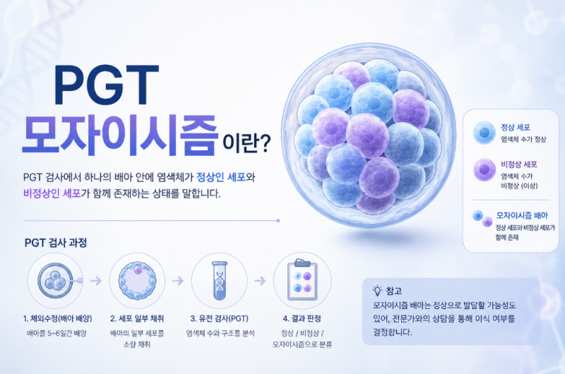 [시험관] PGT 결과지 이게 무슨 소리지? 통배, 모자이시즘 번호 해석, 설명 총정리