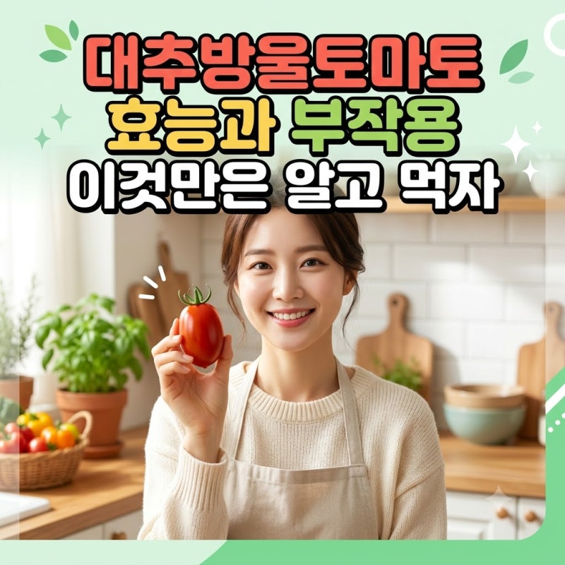 대추방울토마토 효능과 부작용 이것만은 알고 먹자