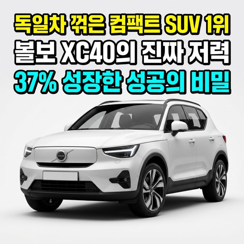 볼보 XC40이 수입 컴팩트 SUV 1위 된 이유 — 2,849대·전년 대비 37% 성장·BMW X1·벤츠 GLA 제친 5,190....
