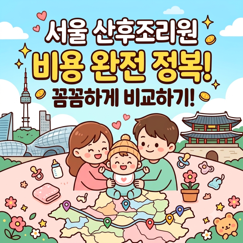 서울 산후조리원 비용 비교하기 2026년 3월 기준