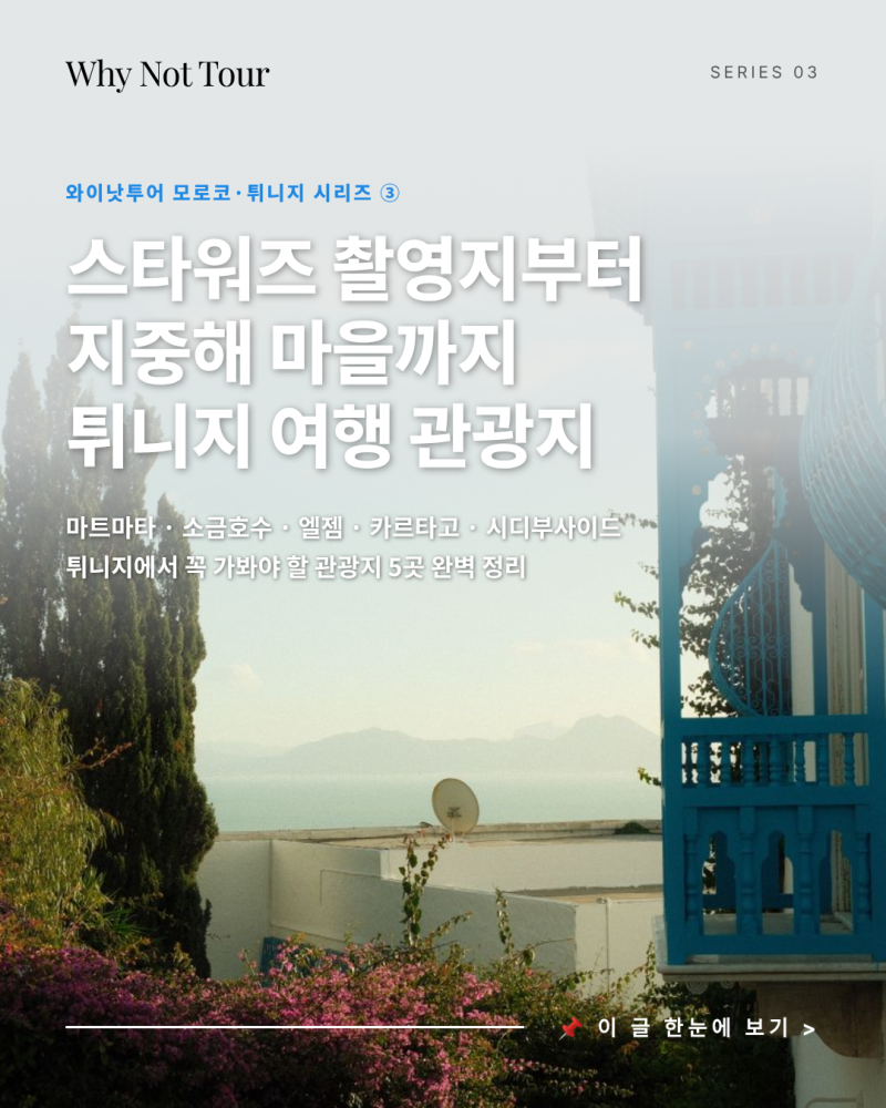 와이낫투어 모로코·튀니지 시리즈 ③ - 튀니지여행 완벽 정리