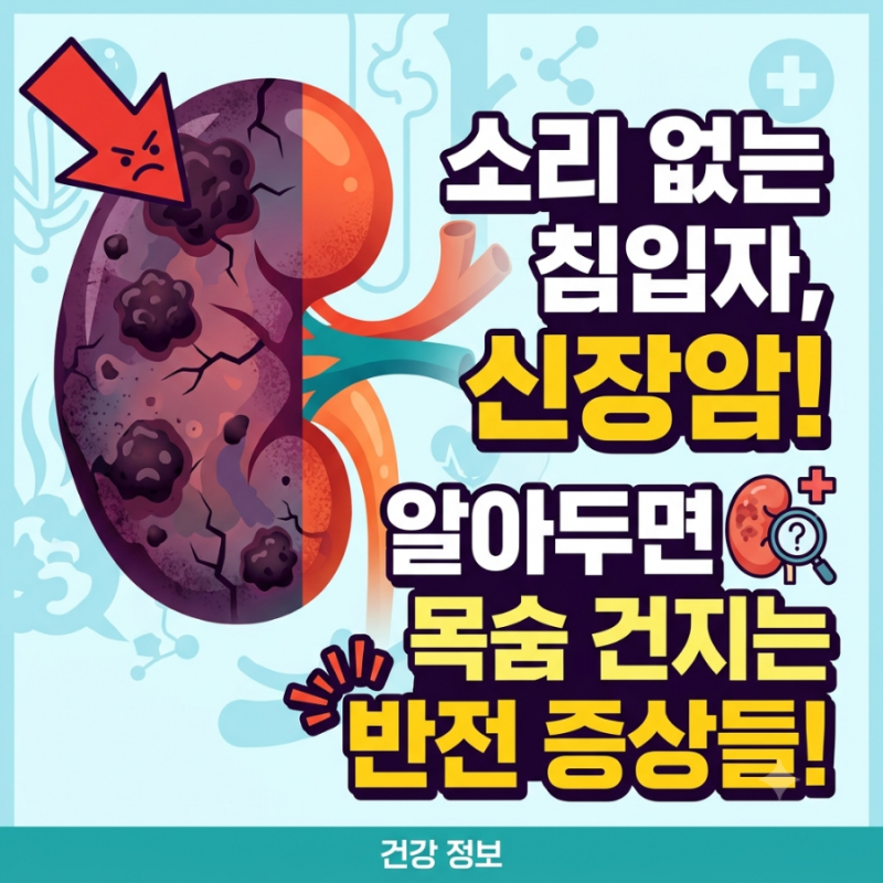 소변 색깔이 변했다면? 당신이 몰랐던 신장암 핵심 증상