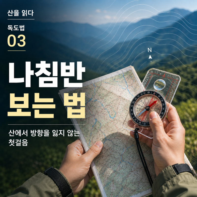 나침반 보는 법, 산에서 방향을 잃지 않는 첫걸음