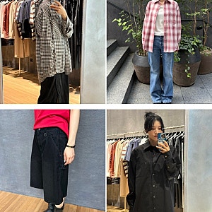 우영미 26FW 신상 후기(2) 위시리스트ㅣ우영미플라워, 레드백로고, 체크셔츠, 인기제품, 가격