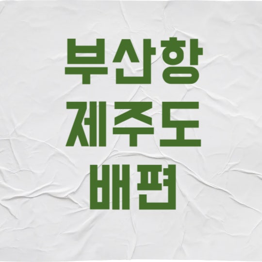부산항 제주도 배편 예약 시간표 요금 3가지만 알면 부모님 여행 프리패스입니다