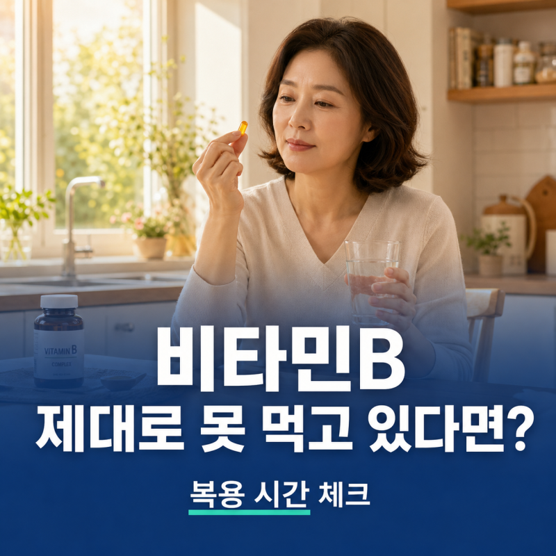 비타민B, 열심히 먹는데 왜 피로가 그대로일까요?