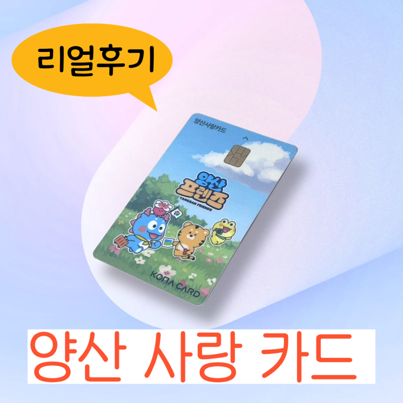 [양산사랑카드] 1개월 써본 후기 / 안 쓰면 바보?