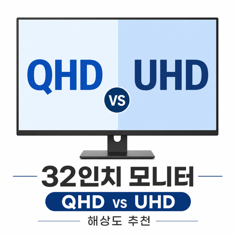 32인치 모니터 해상도 추천 QHD vs UHD 어떤 선택이 더 좋을까?