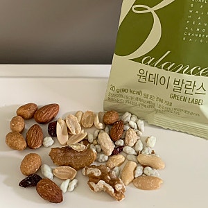 산과들에 원데이 발란스 하루 견과류 종류 칼로리