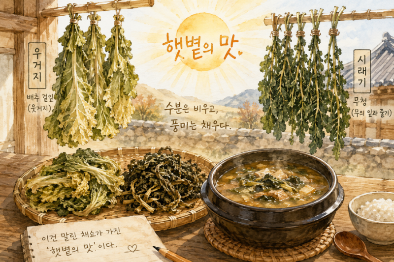 우거지와 시래기의 차이, 그리고 내가 사랑하는 '햇볕의 맛'에 대하여