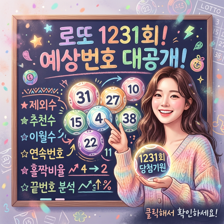 [<b>로또 1230회</b> 분석] <b>당첨번호</b> 패턴 완벽 해부 및 1231회차... 