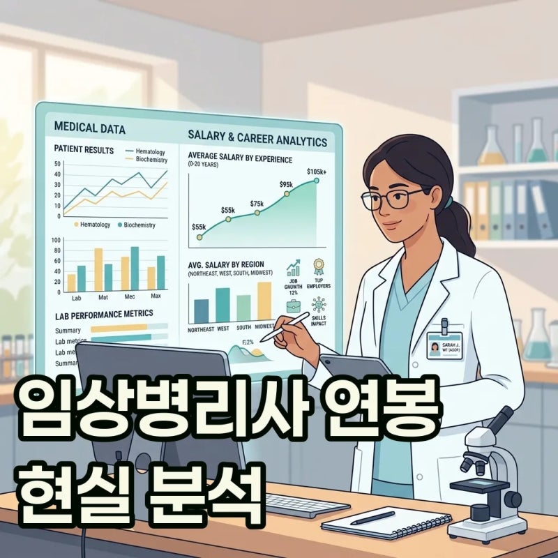 임상병리사 현실 연봉 초봉 및 대학병원 업무 차이 완벽 비교