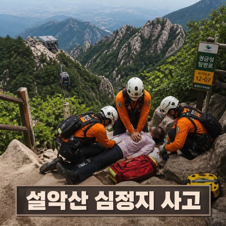 <b>설악산 심정지</b> 외국인 관광객 이송 후 숨져