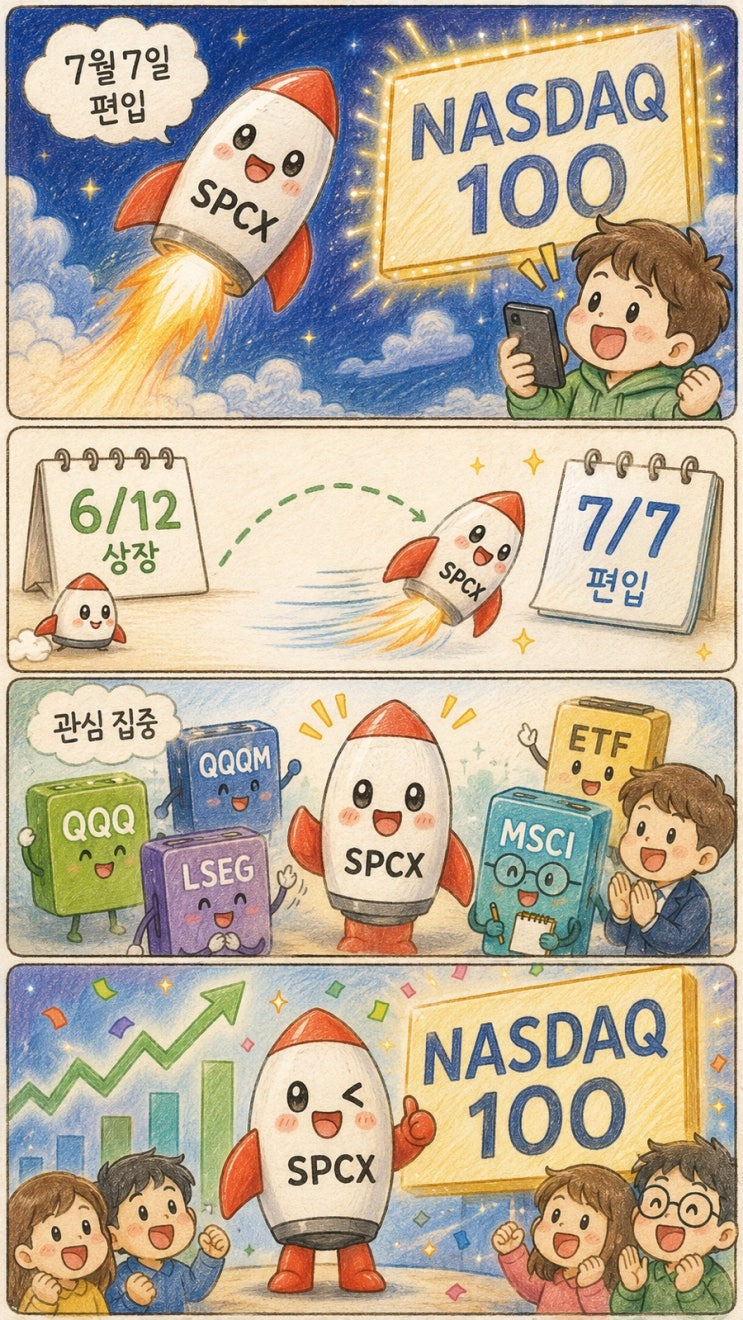 <b>스페이스X 나스닥 100 편입</b> 확정, QQQ 투자자도 주목해야 할... 
