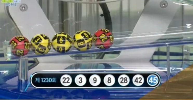 <b>로또</b>리포트 <b>1230회 당첨번호</b> 분석과 20세트 예측 복기...5등... 