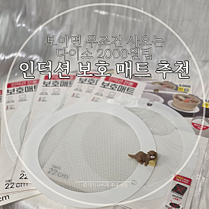 인덕션 보호 매트 추천, 보이면 무조건 사오는 다이소 2000원템