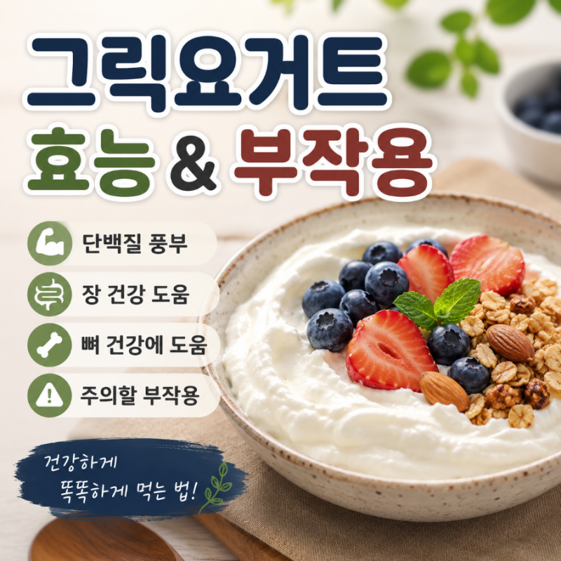 그릭요거트 효능과 부작용, 매일 먹어도 괜찮을까?
