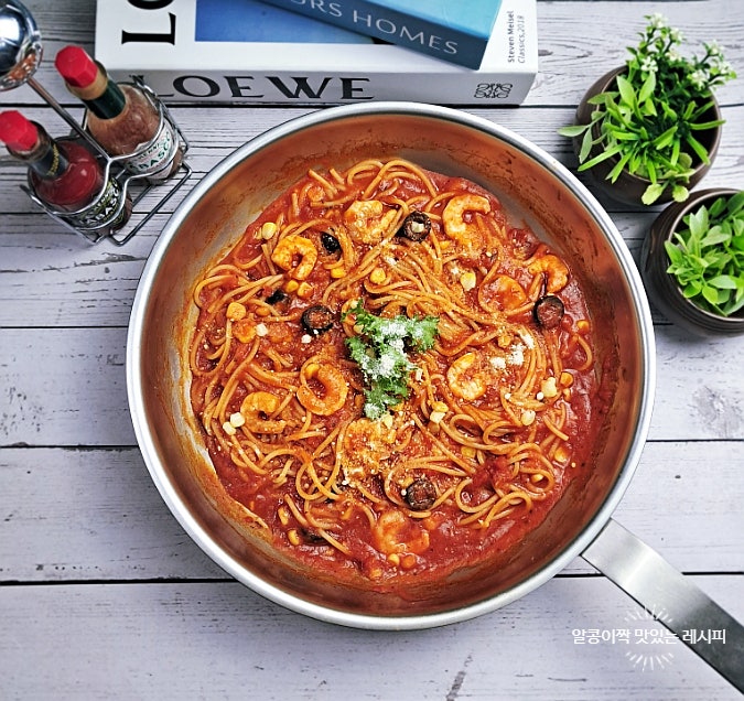 원팬 토마토 파스타 레시피 토마토소스 스파게티 요리