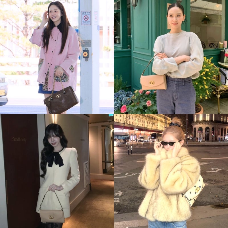 조용히 셀럽들 사이에서 유행 중인 발렌티노 가방