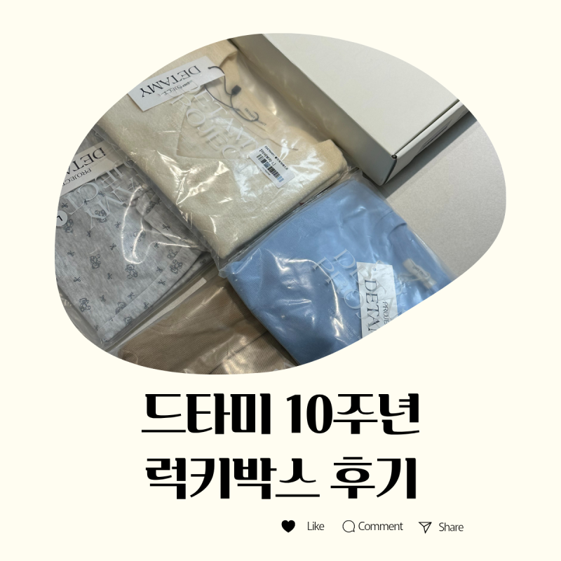 드타미프로젝트 10주년 럭키박스 L사이즈 후기