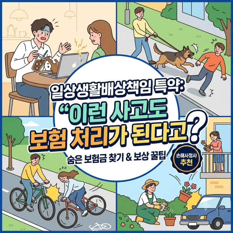 일상생활배상책임 특약: "이런 사고도 보험 처리가 된다고?"